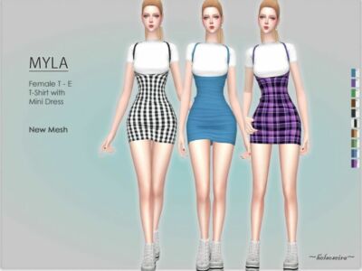 Myla – Mini Dress By Helsoseira Sims 4 CC