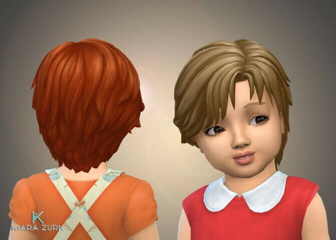 Nadia Hairstyle For Toddlers Sims 4 CC