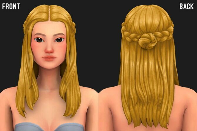 sims 4 cc narra hair 2