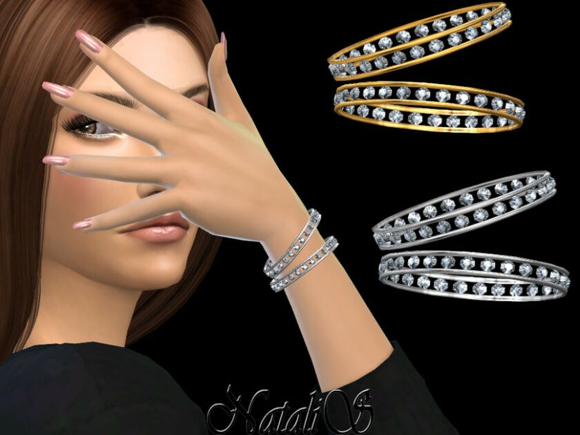 Natalis_Eternity Pair Of Bracelets By Natalis Sims 4 CC