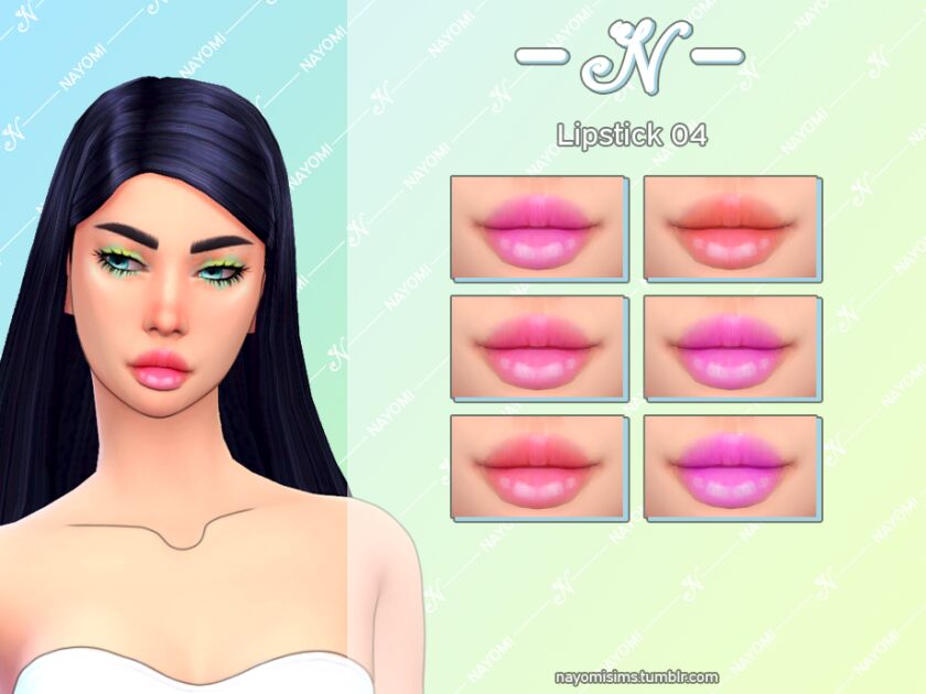 Nayomisims – Lipstick 04 By Nayomisims Sims 4 CC