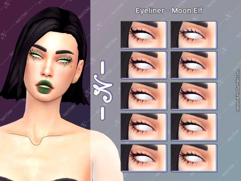 Moon ELF Eyeliner Sims 4 CC