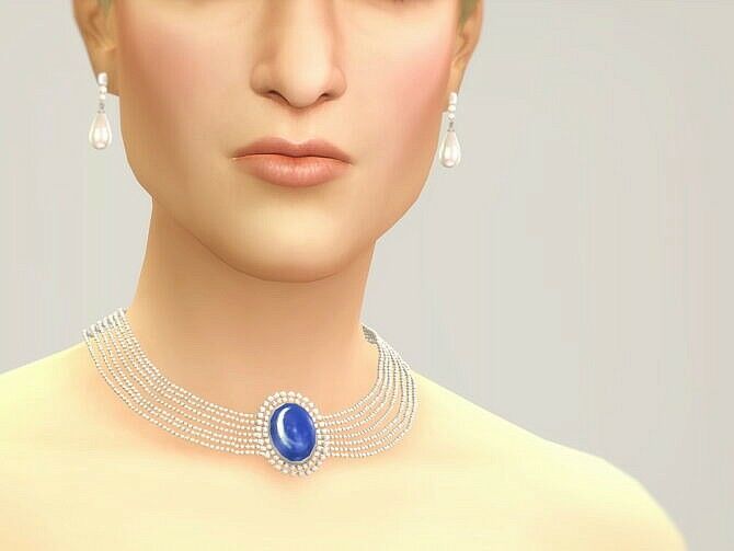 Necklace & Earrings M IV Sims 4 CC