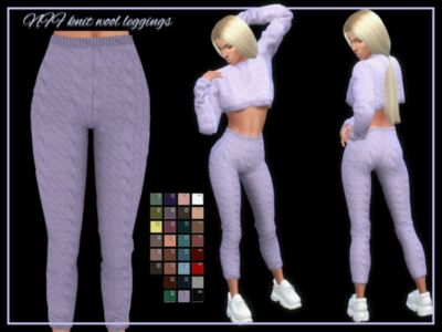 NFF Knit Wool Leggings By Nadiafabulousflow Sims 4 CC