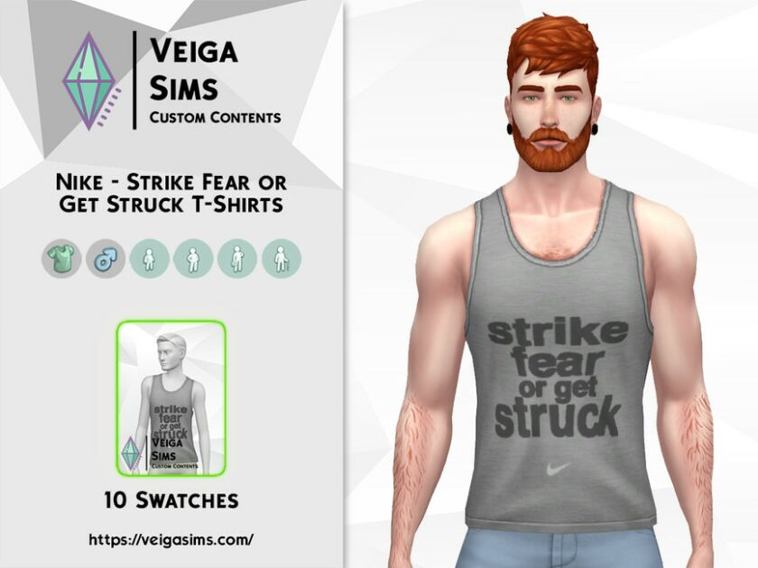 Nike – Strike Fear OR GET Struck Sims 4 CC