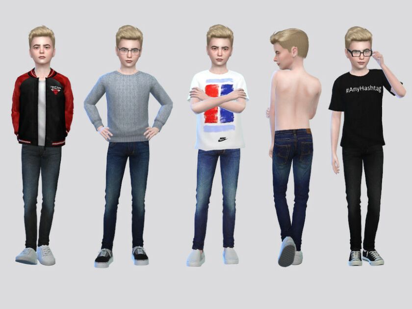 Nine Denim Jeans Boys Sims 4 CC