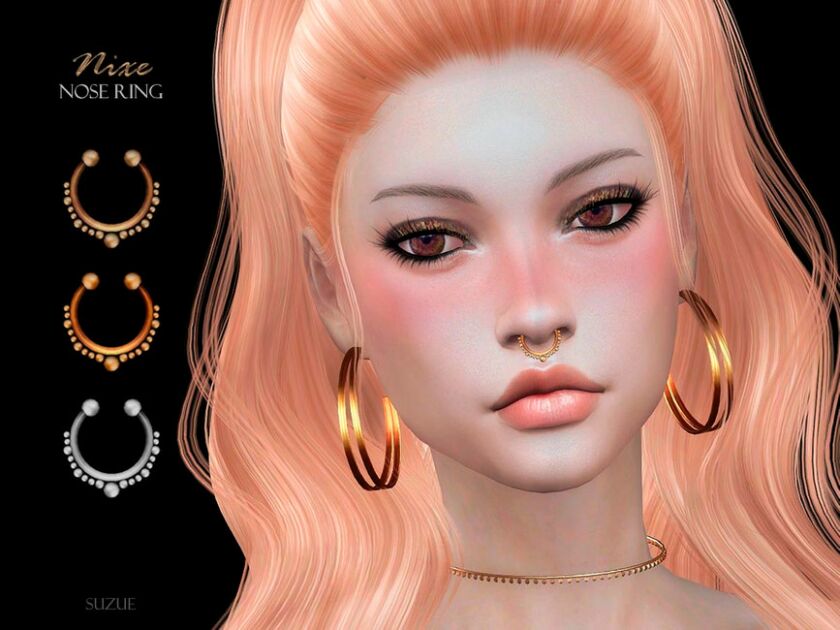 Nixe Piercing By Suzue Sims 4 CC