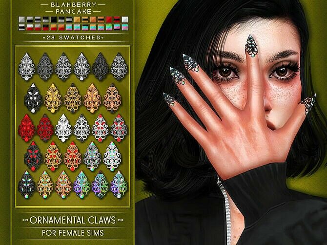 Ornamental Claws Sims 4 CC