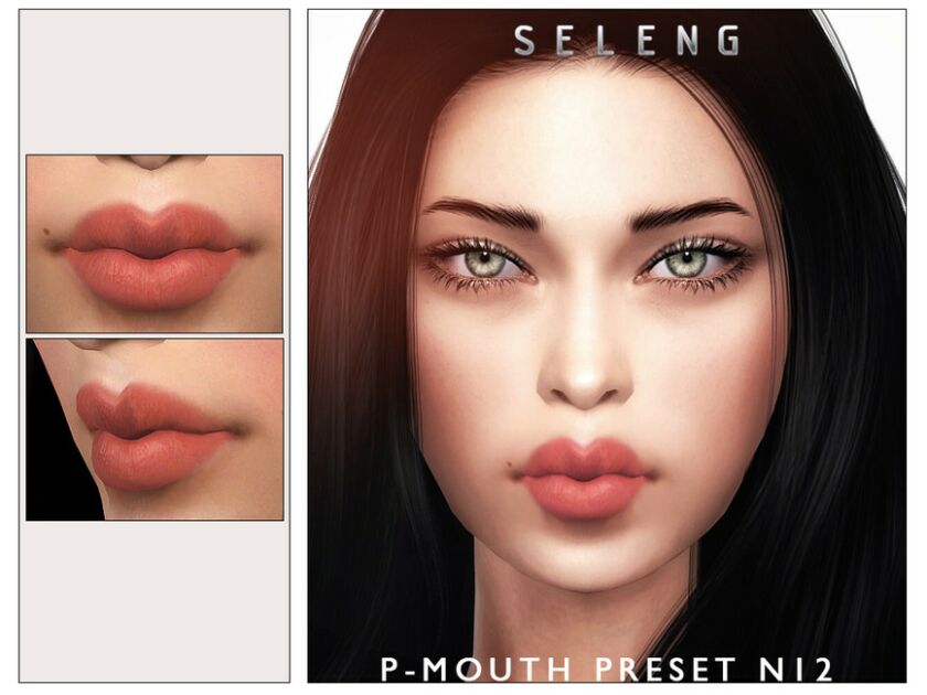 P-Mouth Preset N12 Sims 4 CC