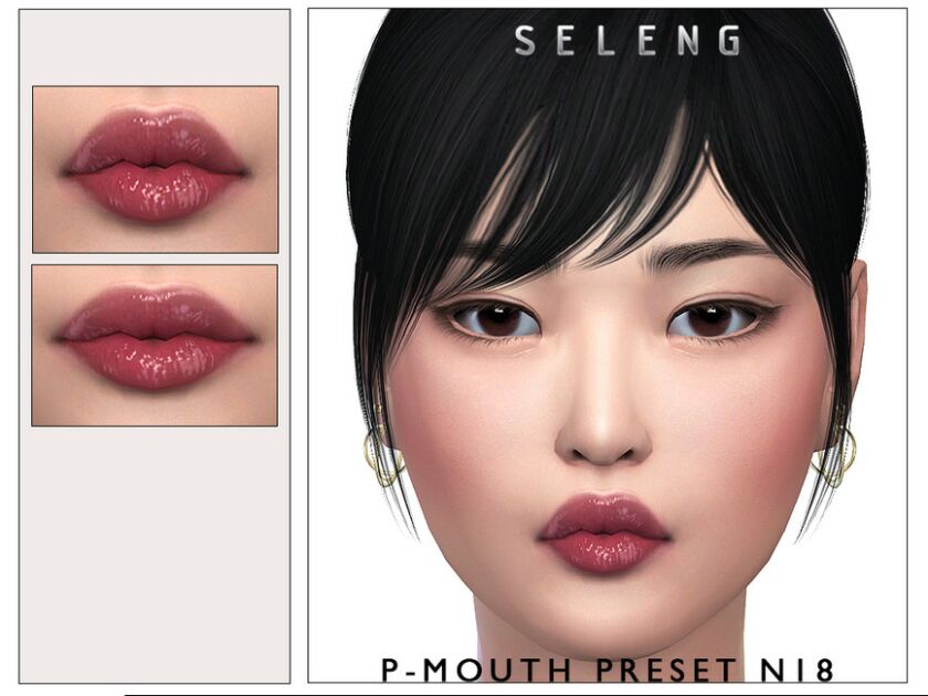 P-Mouth Preset N18 Sims 4 CC