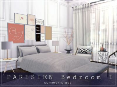 Parisien – Bedroom I Sims 4 CC