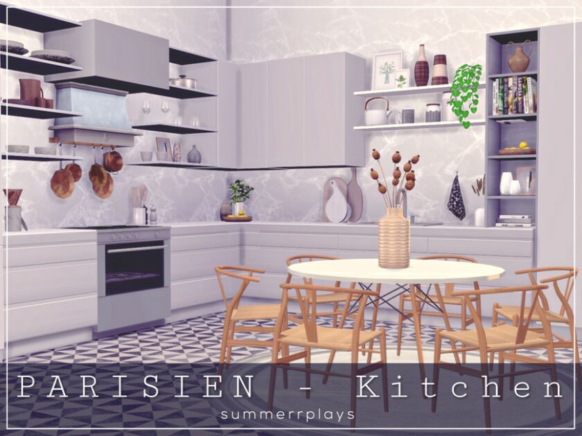 Parisien – Kitchen (Room) Sims 4 CC