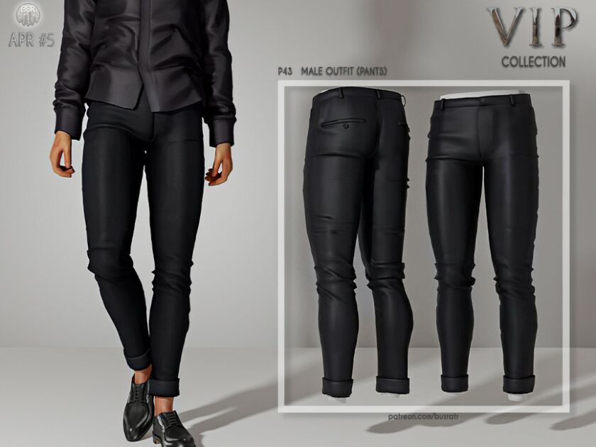 [Patreon] (Early Access) Male Outfit (Pants) P43 By Busra-Tr Sims 4 CC