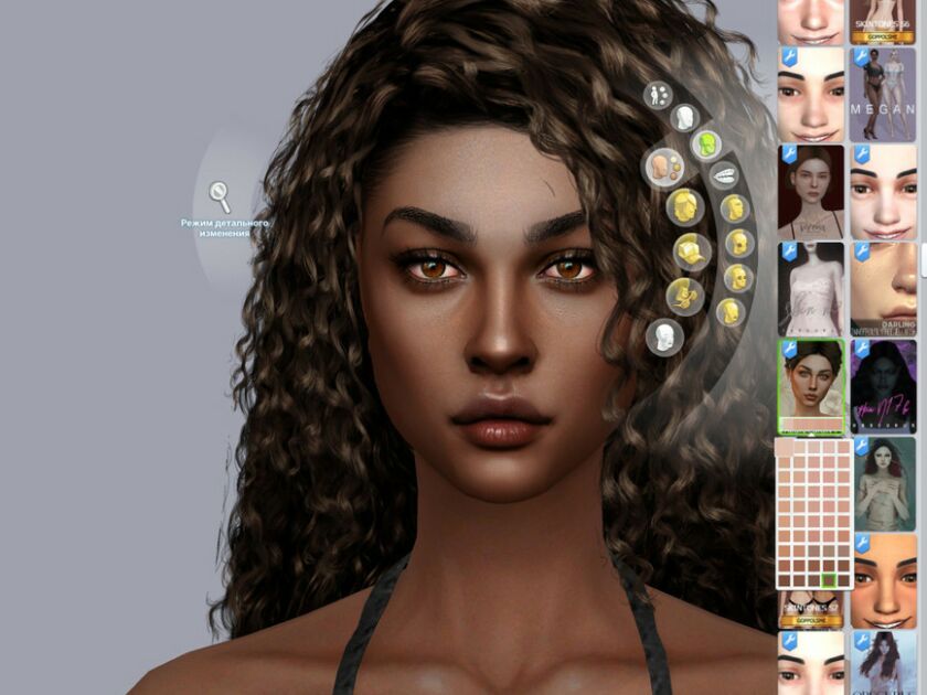 sims 4 cc patreon female painted skin n4b dark by valuka 3