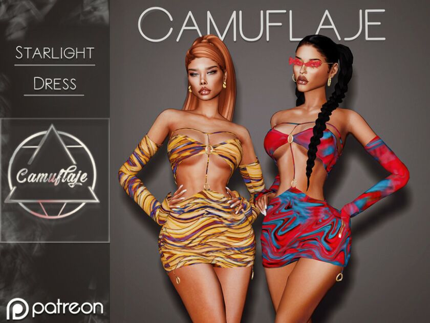 Starlight – Dress *Early Access* By Camuflaje Sims 4 CC