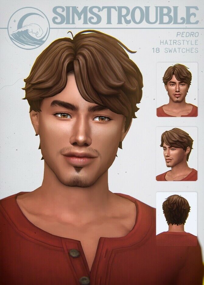 Pedro Hair At Simstrouble Sims 4 CC