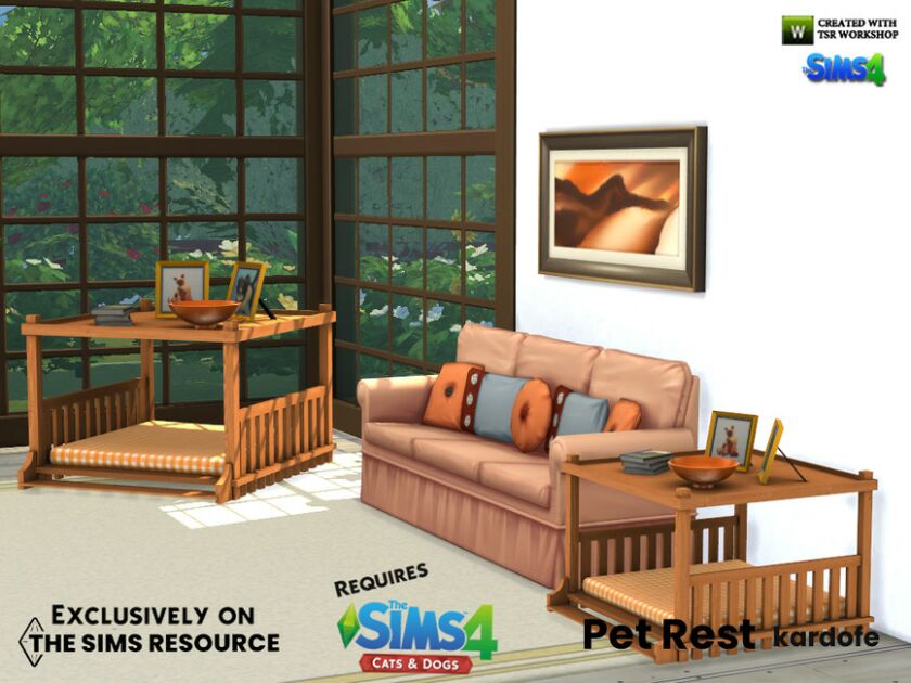 sims 4 cc pet rest by kardofe 2