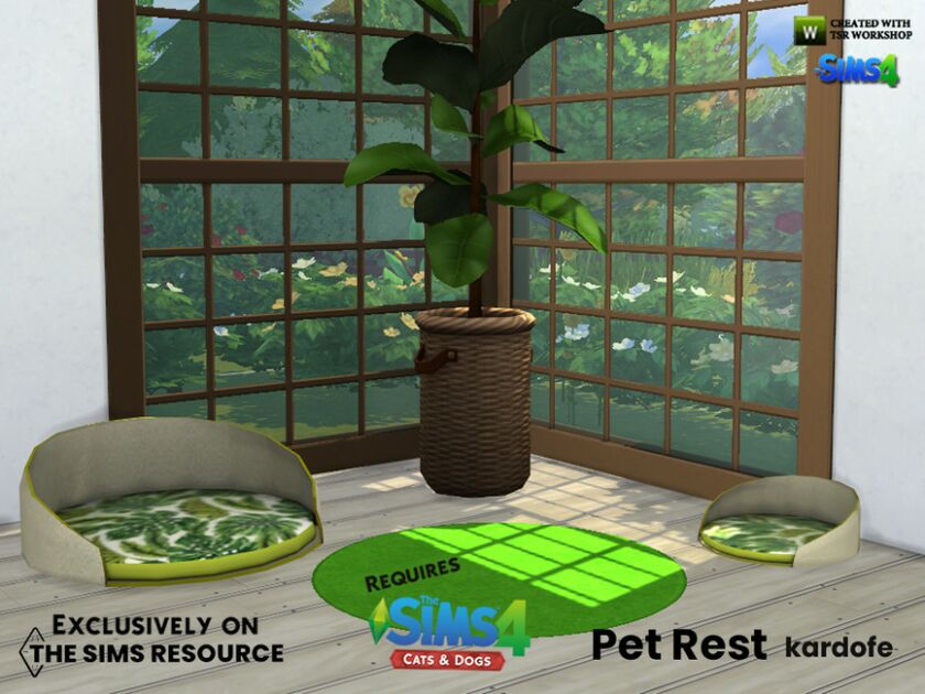 sims 4 cc pet rest by kardofe 5