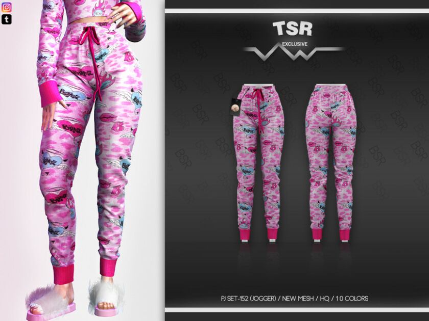 PJ SET-152 (Jogger) BD533 Sims 4 CC