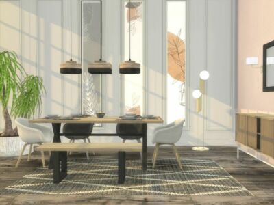 Qina Dining Room By Artvitalex Sims 4 CC