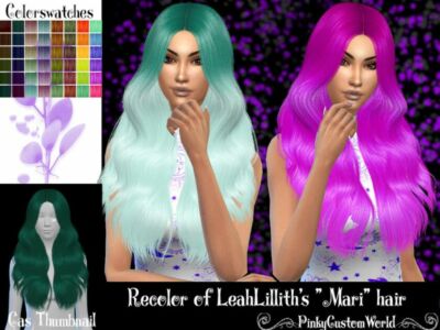 Recolor Of Leahlillith’s Mari Hair By Pinkycustomworld Sims 4 CC