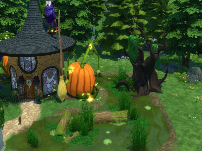 sims 4 cc retail pumpkin witch hat by susancho93 5