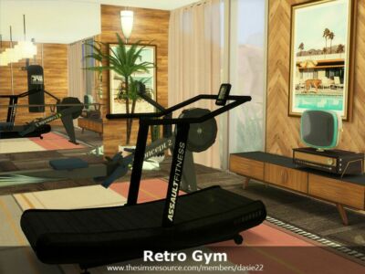 Retro GYM By Dasie2 Sims 4 CC