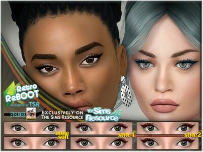 Retro Reboot – Eyeliner By Bakalia Sims 4 CC