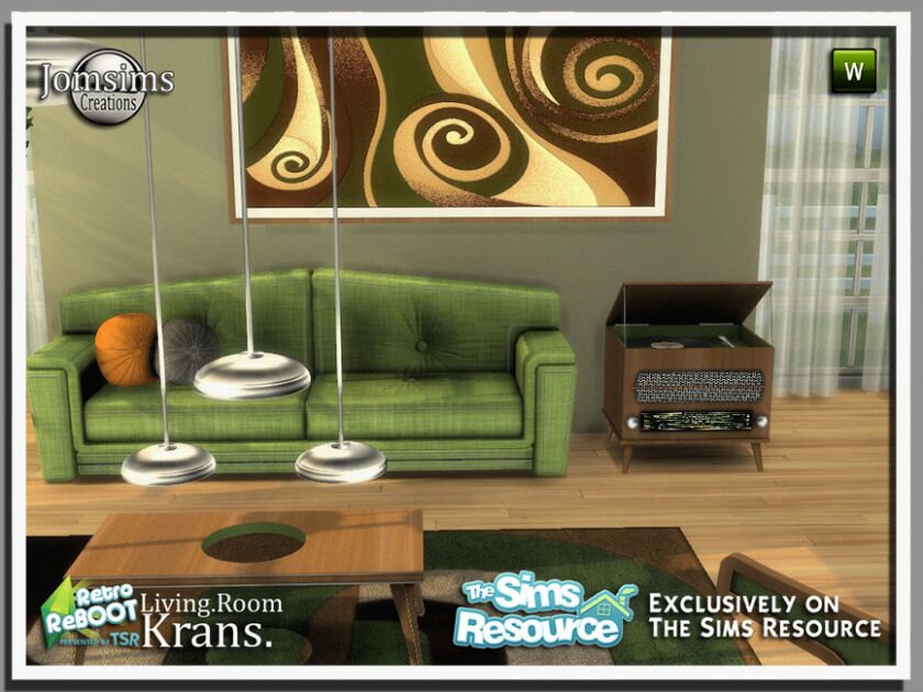 sims 4 cc retro reboot krans living room by jomsims 5