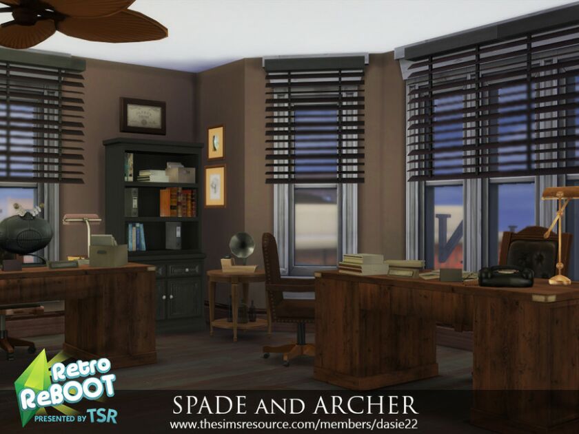 Retro Reboot Spade And Archer Sims 4 CC