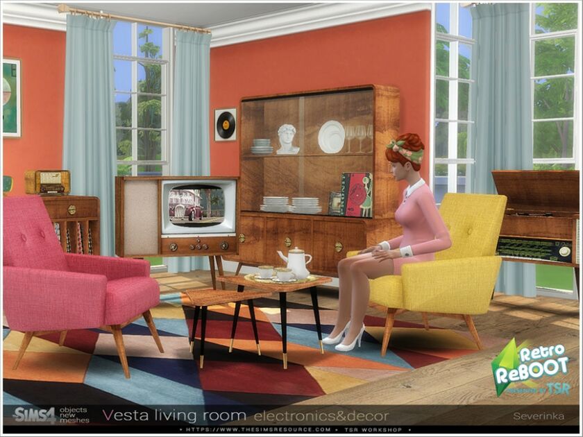 sims 4 cc retroreboot vesta livingroom electronics decor by severinka 3