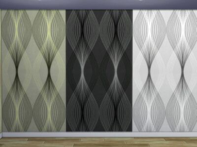 Roob’s Vertical Waves Wallpaper By Rubriel Sims 4 CC