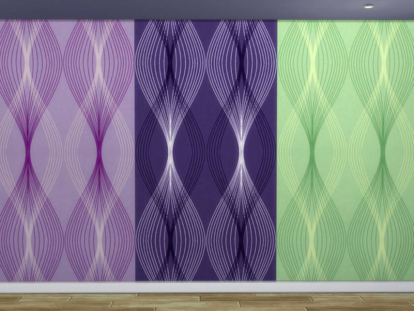 sims 4 cc roobs vertical waves wallpaper by rubriel 2