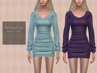 Rosalie Dress Sims 4 CC