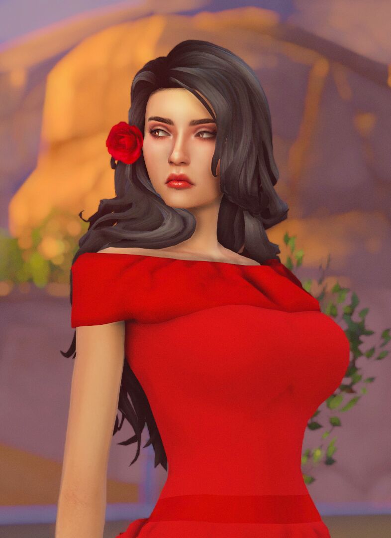 sims 4 cc rosalynn hair 2