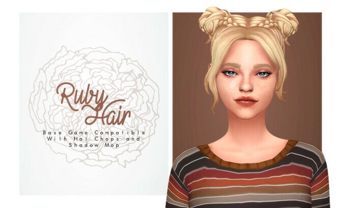 Ruby Hair Sims 4 CC