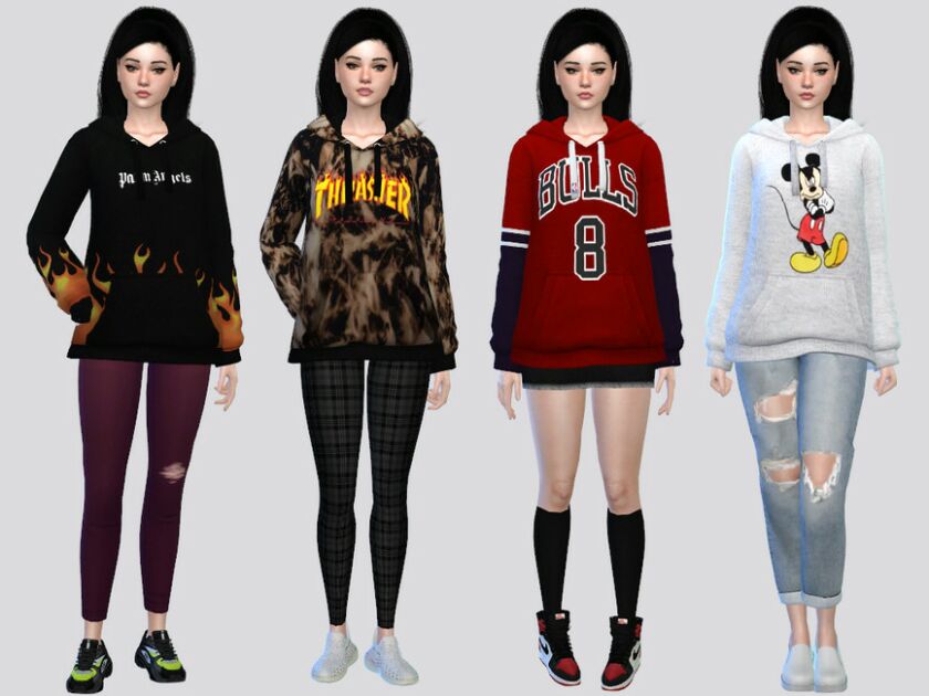 Rush Hoodie F By Mclaynesims Sims 4 CC