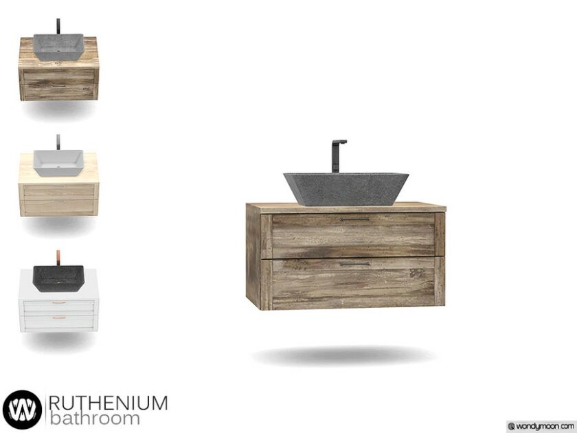 Ruthenium Sink By Wondymoon Sims 4 CC