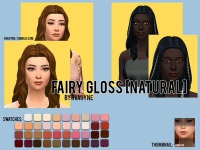 Rvaiiyne’s Fairygloss Lips By Rvaiiyne Sims 4 CC