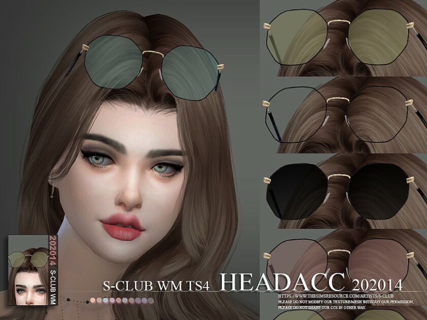 S-Club WM Headacc 202014 By S-Club Sims 4 CC