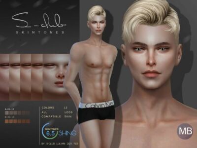 S-Club Wmll Shing6.5 Skintones MB Sims 4 CC