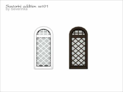 Santorini – Arched Window Small V04 By Severinka_ Sims 4 CC