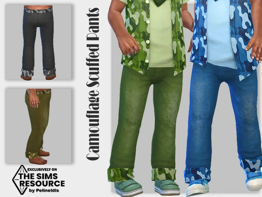 Scuffed Pants By Pelineldis Sims 4 CC