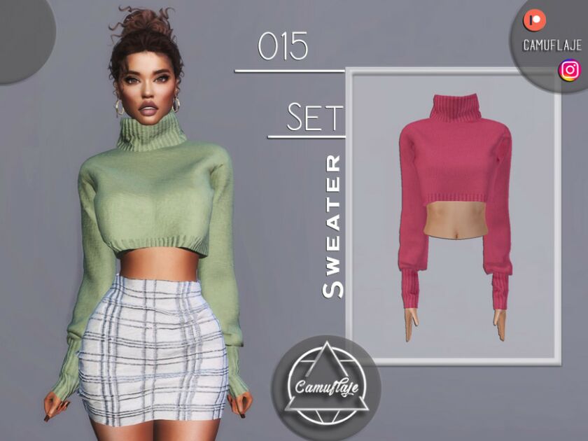 SET 015 – Sweater By Camuflaje Sims 4 CC