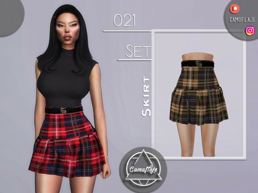 SET 021 – Skirt By Camuflaje Sims 4 CC