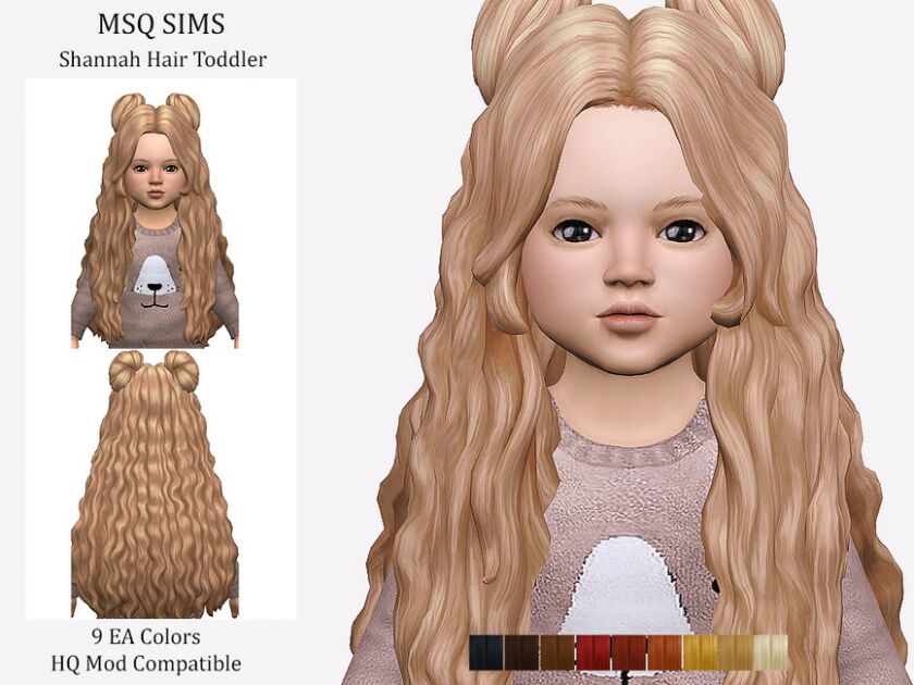 Shannah Hair Toddler Sims 4 CC