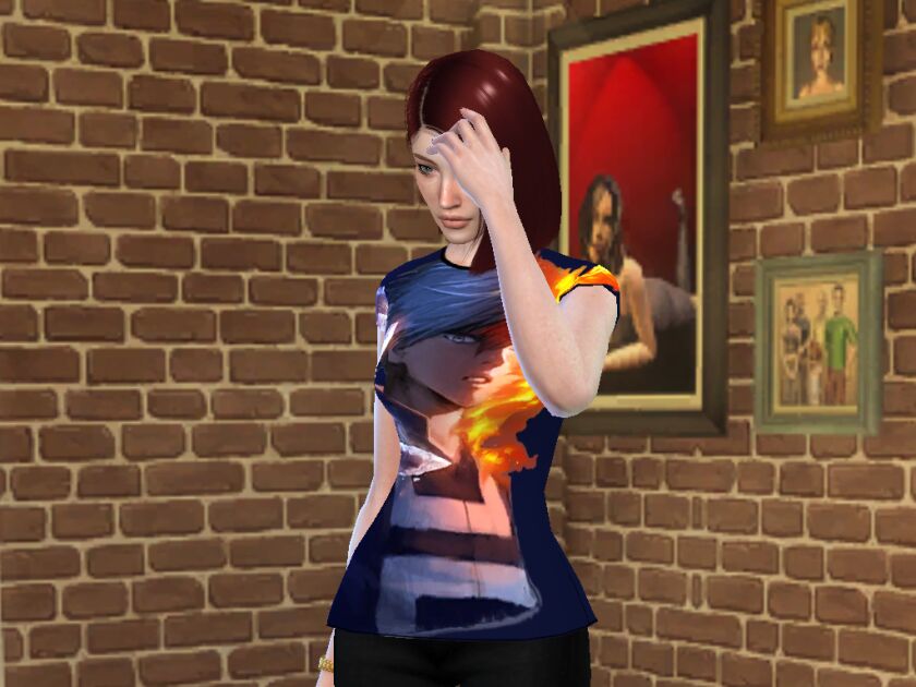 sims 4 cc shoto boku no hero t shirt 4