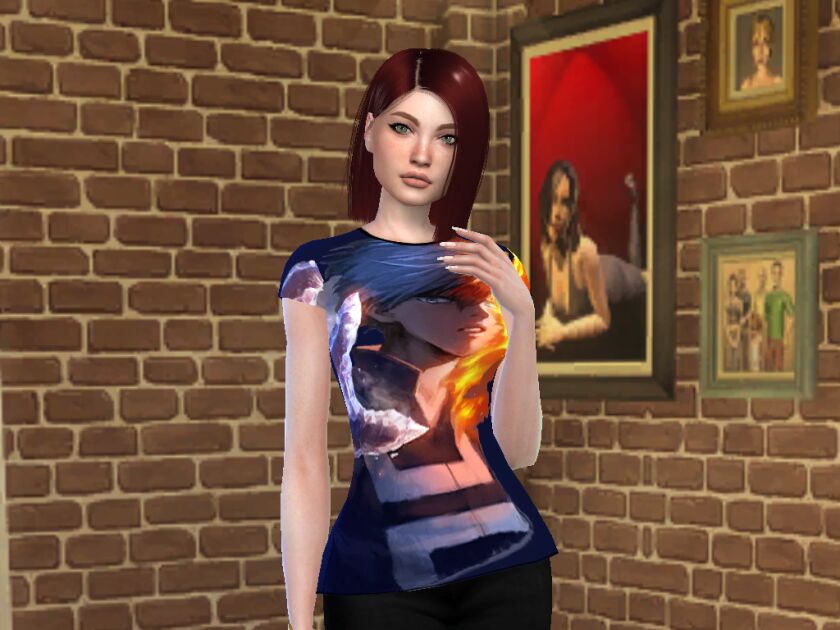 sims 4 cc shoto boku no hero t shirt 6