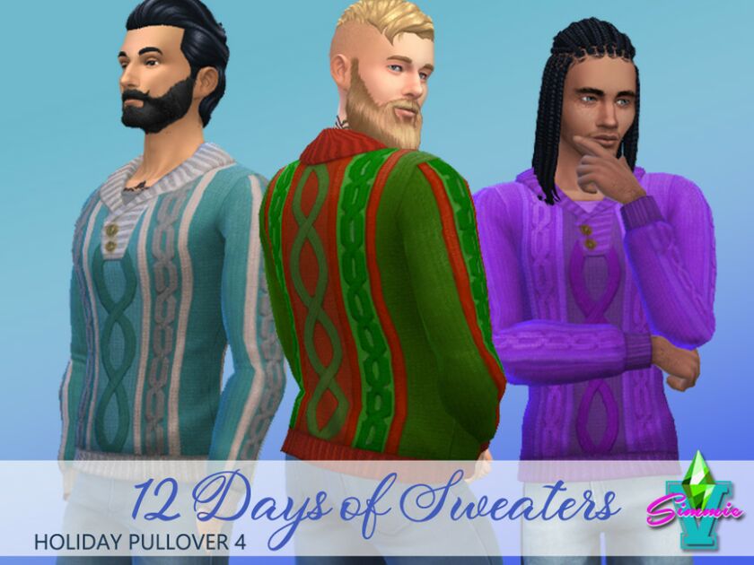 Simmiev Holiday Pullover 4 By Simmiev Sims 4 CC