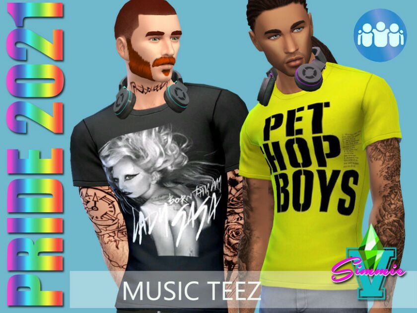 Simmiev Pride21 Music Teez By Simmiev Sims 4 CC